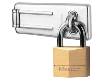Hasp 89mm + Solid Brass Padlock 40mm                                            