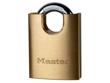 Solid Brass 50mm Padlock 5-Pin Shrouded Shackle                                 