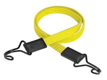 Flat Bungee 100cm Yellow Double Hook                                            