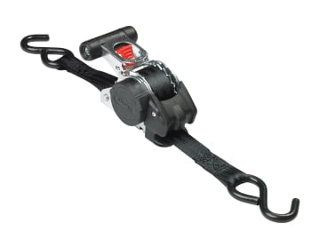 Retractable Ratchet Tie-Down S-Hook 3m 2 Piece                                  