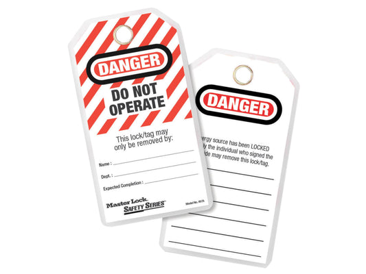 No. 497A Heavy-Duty Safety Tags (12) - DANGER DO NOT OPERATE                    