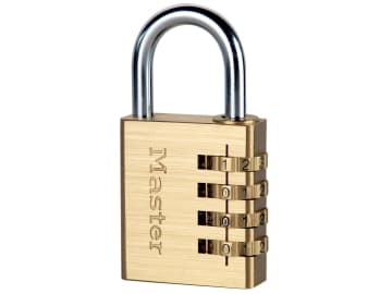 Brass Finish 40mm 4-Digit Combination Padlock                                   