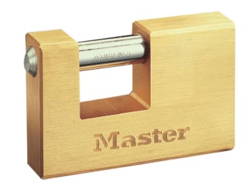 Rectangular 63mm Solid Brass Body Shutter Padlock                               