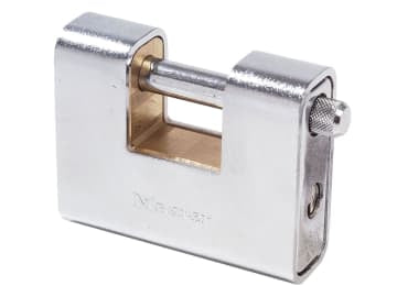 Armoured 90mm Zinc Body Shutter Padlock                                         