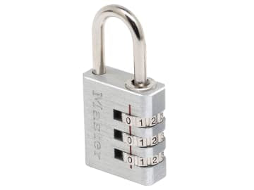 Aluminium 30mm 3-Digit Combination Padlock                                      