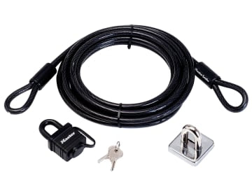 Garden Security Kit with Lock Anchor & Cable 4.5m                               