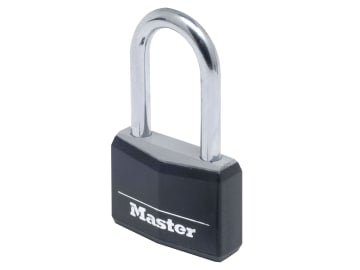 Aluminium Black Vinyl Cover 40mm Padlock 4-Pin - 38mm Shackle                   
