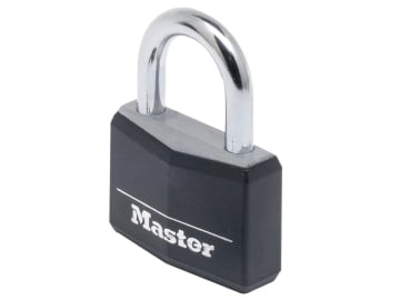 Aluminium Black Vinyl Cover 50mm Padlock 4-Pin                                  