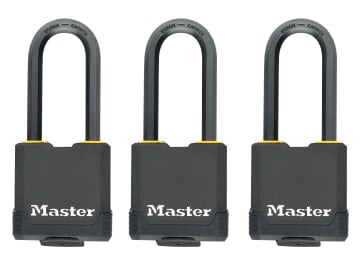 Excell™ Weather Tough 45mm Padlock 4-Pin- Keyed Alike x 3                       