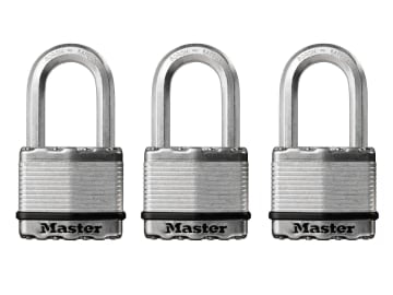 Excell™ Laminated Steel 50mm Padlock - 38mm Shackle - Keyed Alike x 3           