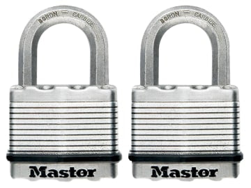 Excell™ Laminated Steel 50mm Padlock - 25mm Shackle - Keyed Alike x 2           