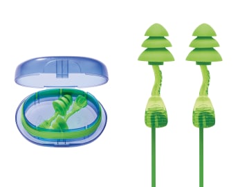 Corded Reusable Twisters® Trio Earplugs SNR 33 dB                               