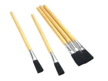 3015M Wood Handle Flux Brushes (Pack 5)                                         