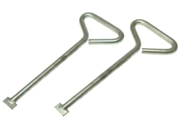 MLK06 Manhole Cover Lift Keys 150mm (6in) (Pack 2)                              