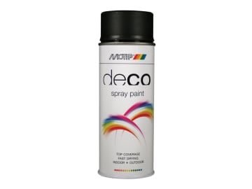 Deco Spray Paint Matt RAL 9005 Deep Black 400ml                                 