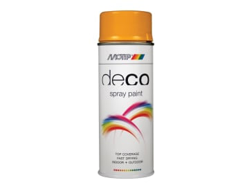 Deco Spray Paint High Gloss RAL 1004 Gold Yellow 400ml                          