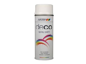 Deco Spray Paint High Gloss RAL 9016 Brilliant White 400ml                      