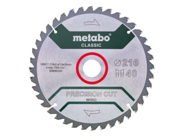 Precision Cut Wood Circular Saw Blade 216 x 30mm x 40T                          