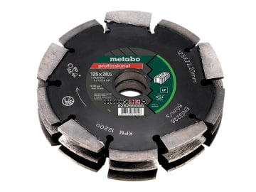 3 Row Professional UP Universal Wall Chaser Blade 125 x 28.5 x 22.23mm          