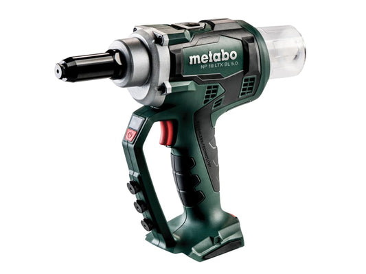 NP 18 LTX BL 5.0 Brushless Rivet Gun + metaBOX 18V Bare Unit                    