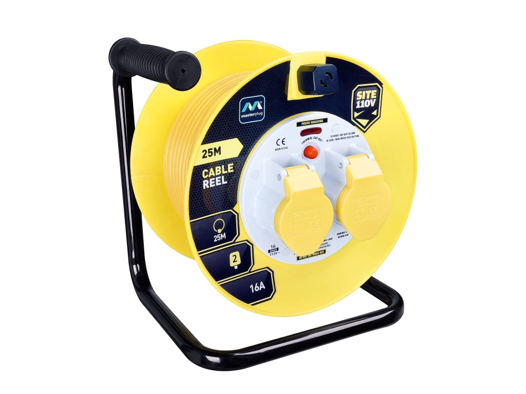 Cable Reel 110V 16A Thermal Cut-Out 25m                                         