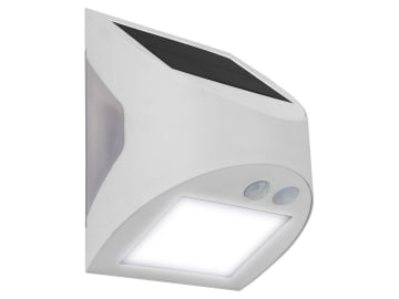 Prysm Outdoor Solar Wall Light with PIR Motion Sensor - White 300 Lumens        