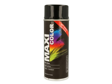 MaxiColor Spray Gloss Deep Black RAL9005 400ml                                  