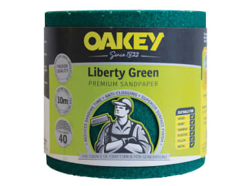Liberty Green Sanding Roll 115mm x 10m Extra Coarse 40G                         