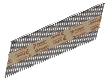 3.1 x 75mm 350 Ring Nails Bright Finish Box of 2200 + 2 Fuel Cells              