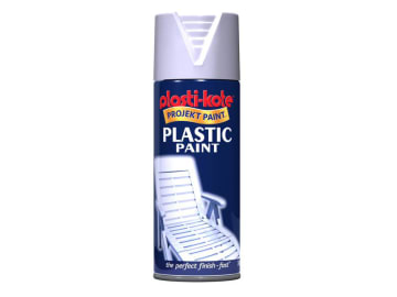 Plastic Paint Spray White Gloss 400ml                                           