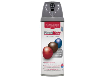 Twist & Spray Gloss Medium Grey 400ml                                           
