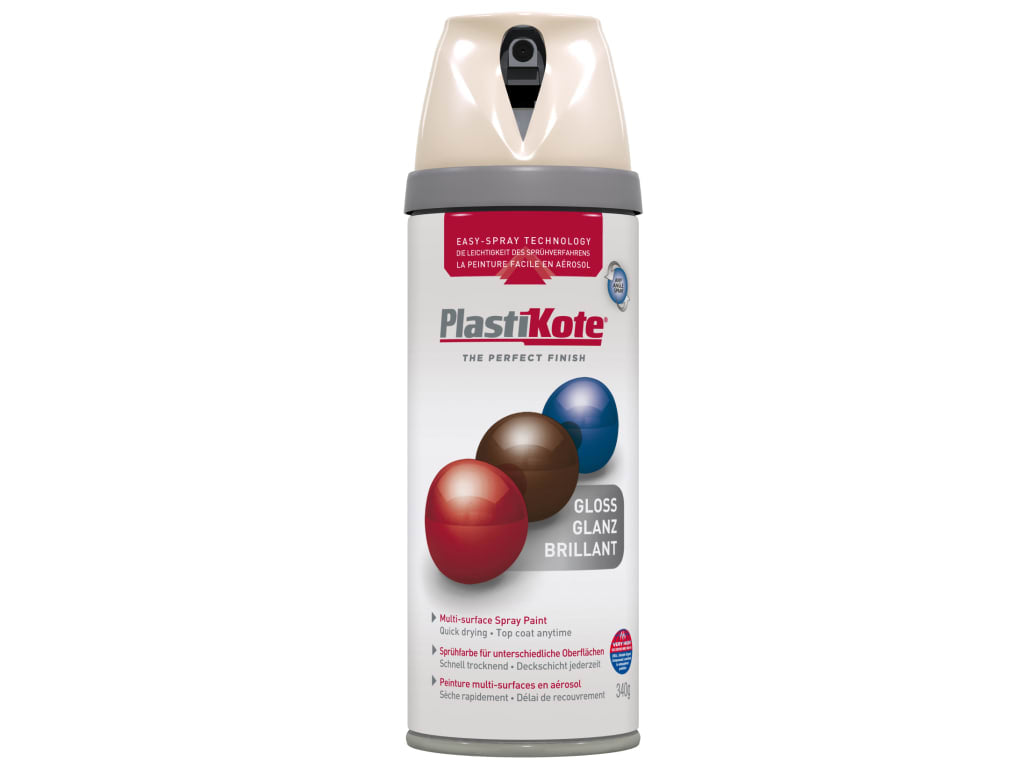 Twist & Spray Gloss Antique White 400ml                                         