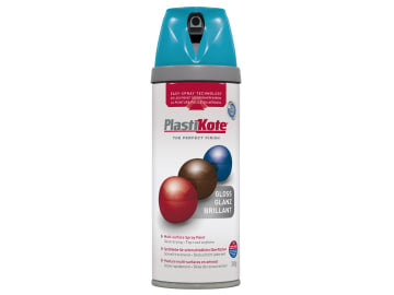 Twist & Spray Gloss Mediterranean Blue 400ml                                    
