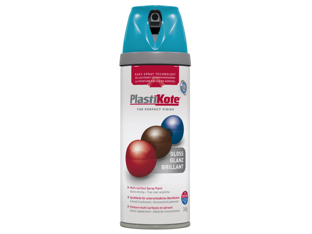Twist & Spray Gloss Mediterranean Blue 400ml                                    
