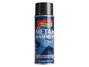 Metal Paint Hammer Spray Black 400ml                                            