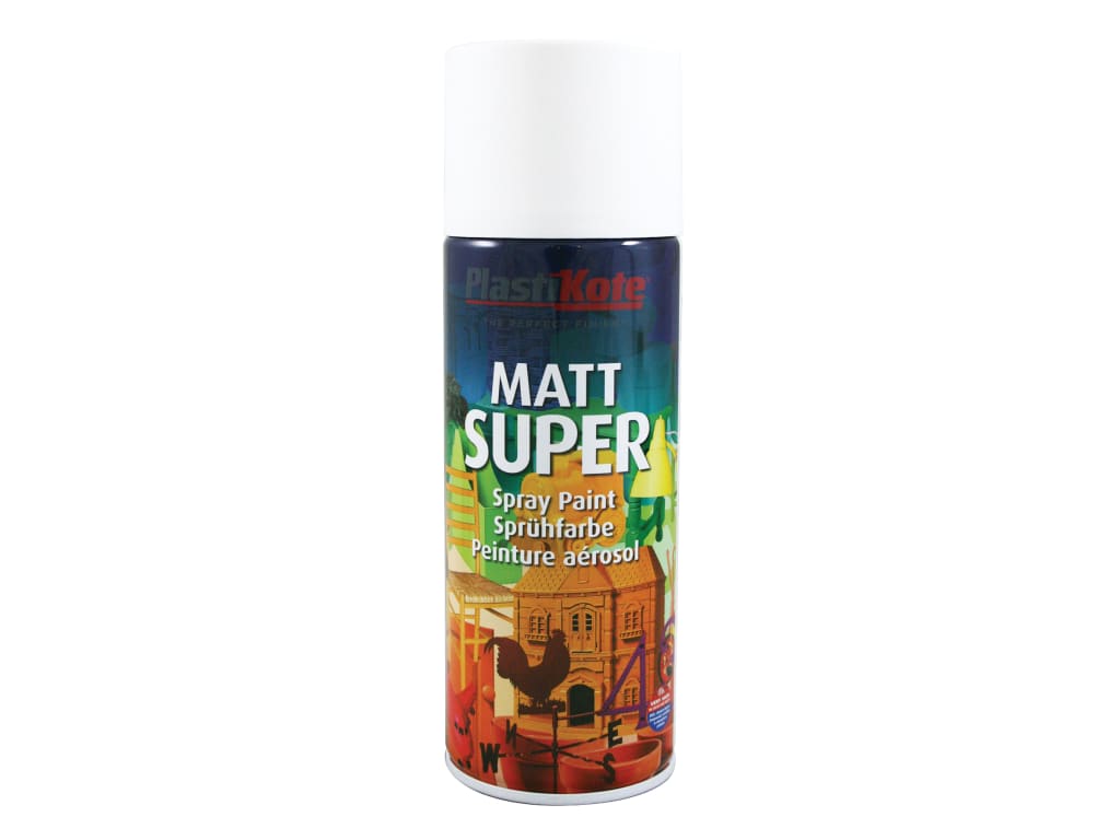 Super Spray Matt White RAL 9016 400ml                                           