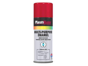 Multi Purpose Enamel Spray Paint Gloss Red 400ml                                