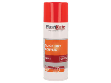 Trade Quick Dry Acrylic Spray Paint Gloss Red 400ml                             