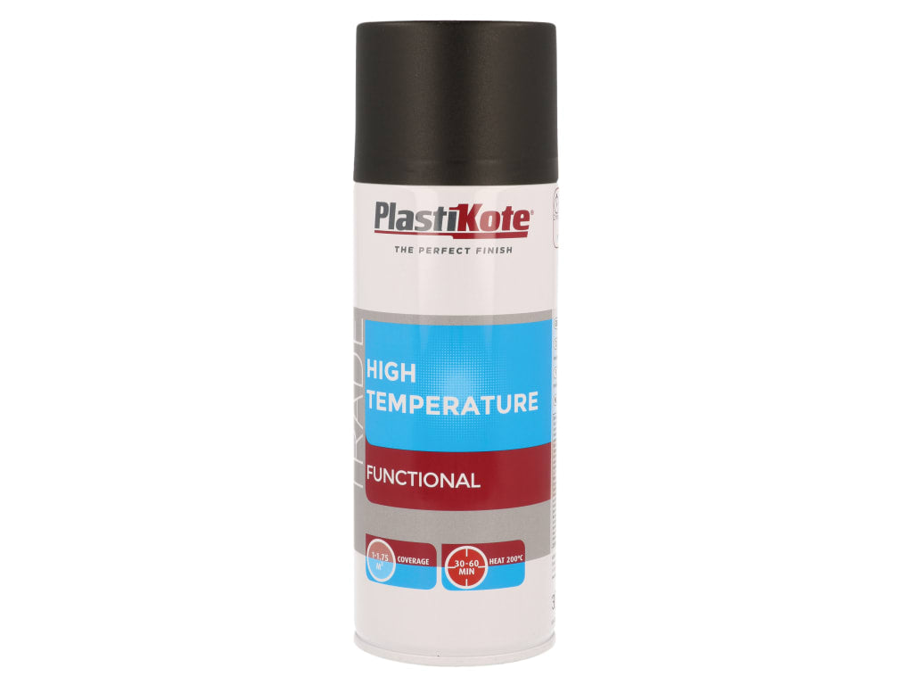 Trade High Temperature Spray Paint Black 400ml                                  