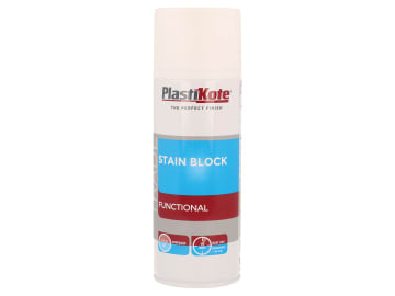 Trade Stain Block Spray Paint White 400ml                                       