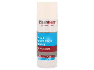 Trade 4-in-1 Rust Stop Spray Paint White 400ml                                  