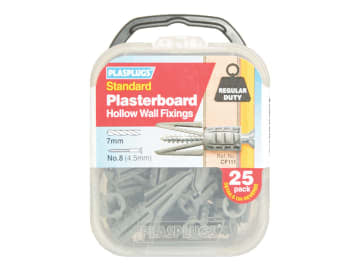 CF 111 Standard Plasterboard Fixings Pack of 25                                 