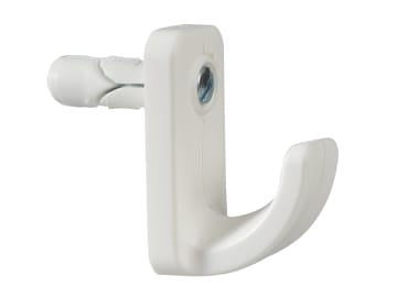 White Single Hollow Door Hook Pack of 1                                         