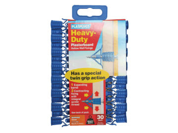 HCF 553 Heavy-Duty Plasterboard Fixings Pack of 30                              
