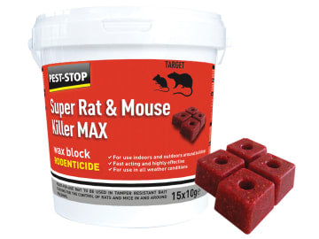 Super Rat & Mouse Killer MAX Wax Blocks                                         