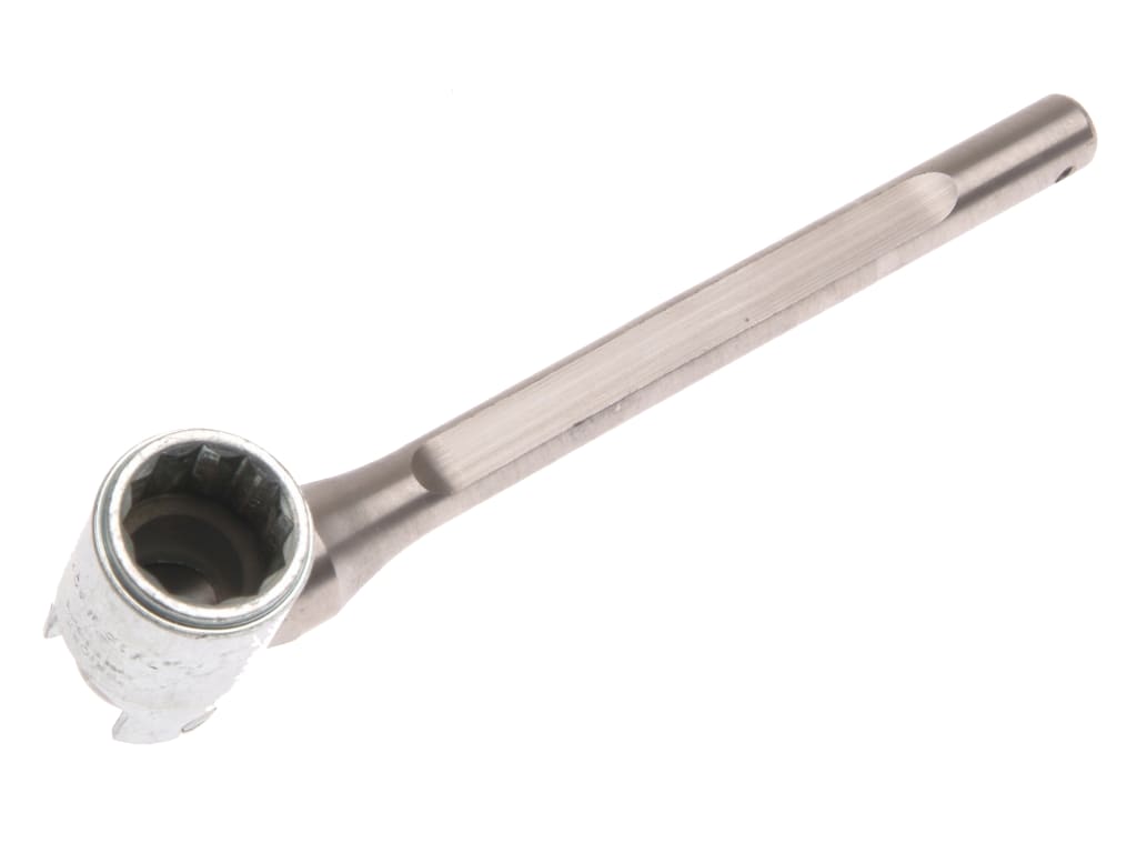 383B Scaffold Spanner Stainless Steel Bi-Hex 7/16W Flat Handle                  