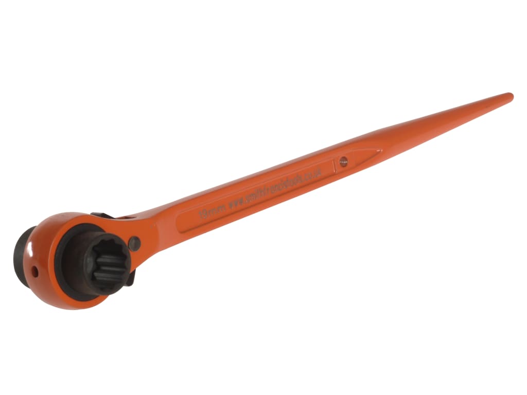 603 Reversible Ratchet Spanner Podger 19 x 21mm Hi-Vis                          