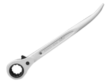 604 Short Bent Reversible Ratchet Podger 19 x 21mm White                        