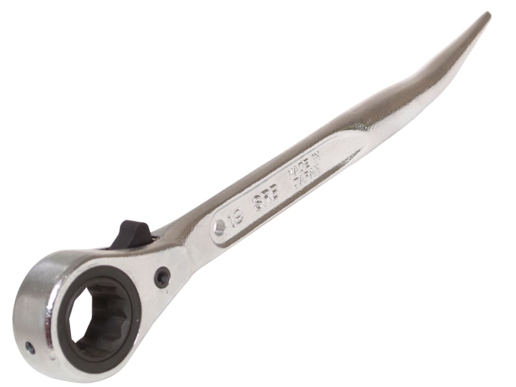604 Reversible Ratchet Spanner Podger 19 x 21mm Steel                           