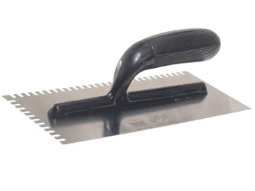 R231 Mastic Trowel U Notches Edge Plastic Handle 11 x 4.3/4in                   